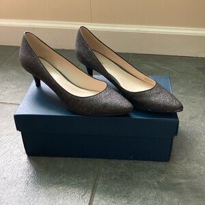 Cole Haan Juliana 45, kitten heel (1 3/4”), black glitter
